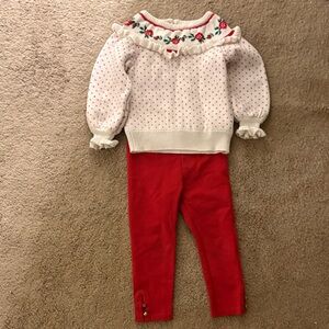 Janie and Jack White and Red Kids Matching Set